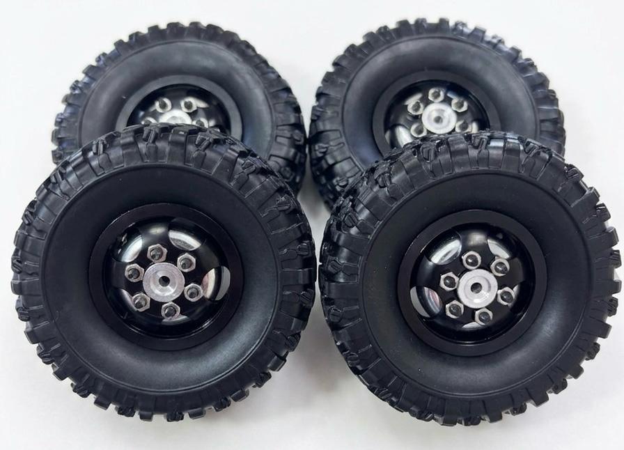 WPL / MN82 64mm Rims, Tires and Weights