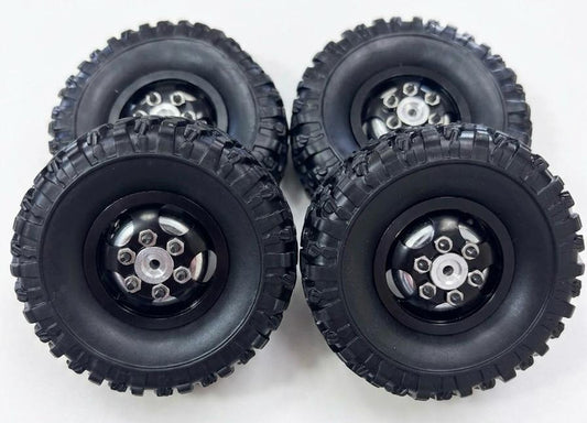 WPL / MN82 64mm Rims, Tires and Weights